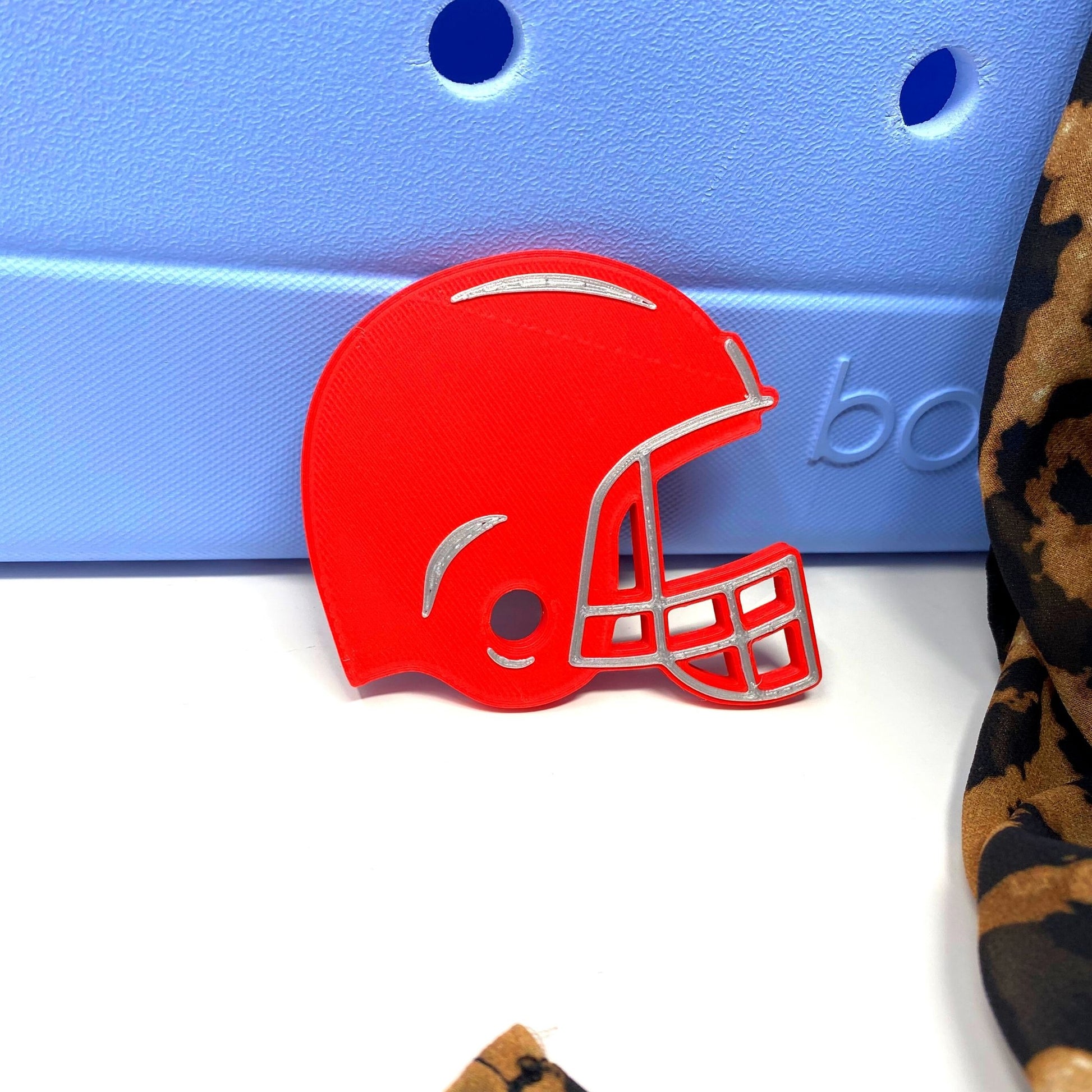 BOGLETS Bogg Bag Red Football Helmet Sport Charms