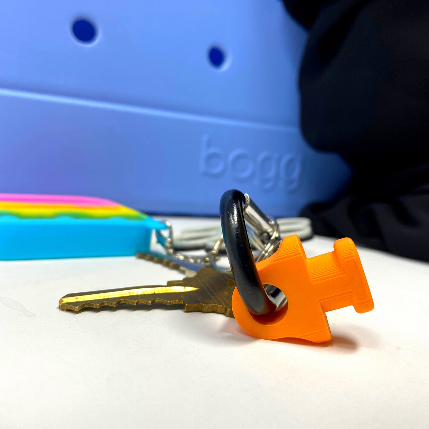 Bogg Bag Carabiner Key Holder Charms & Accessories Multi Color Options - Orange