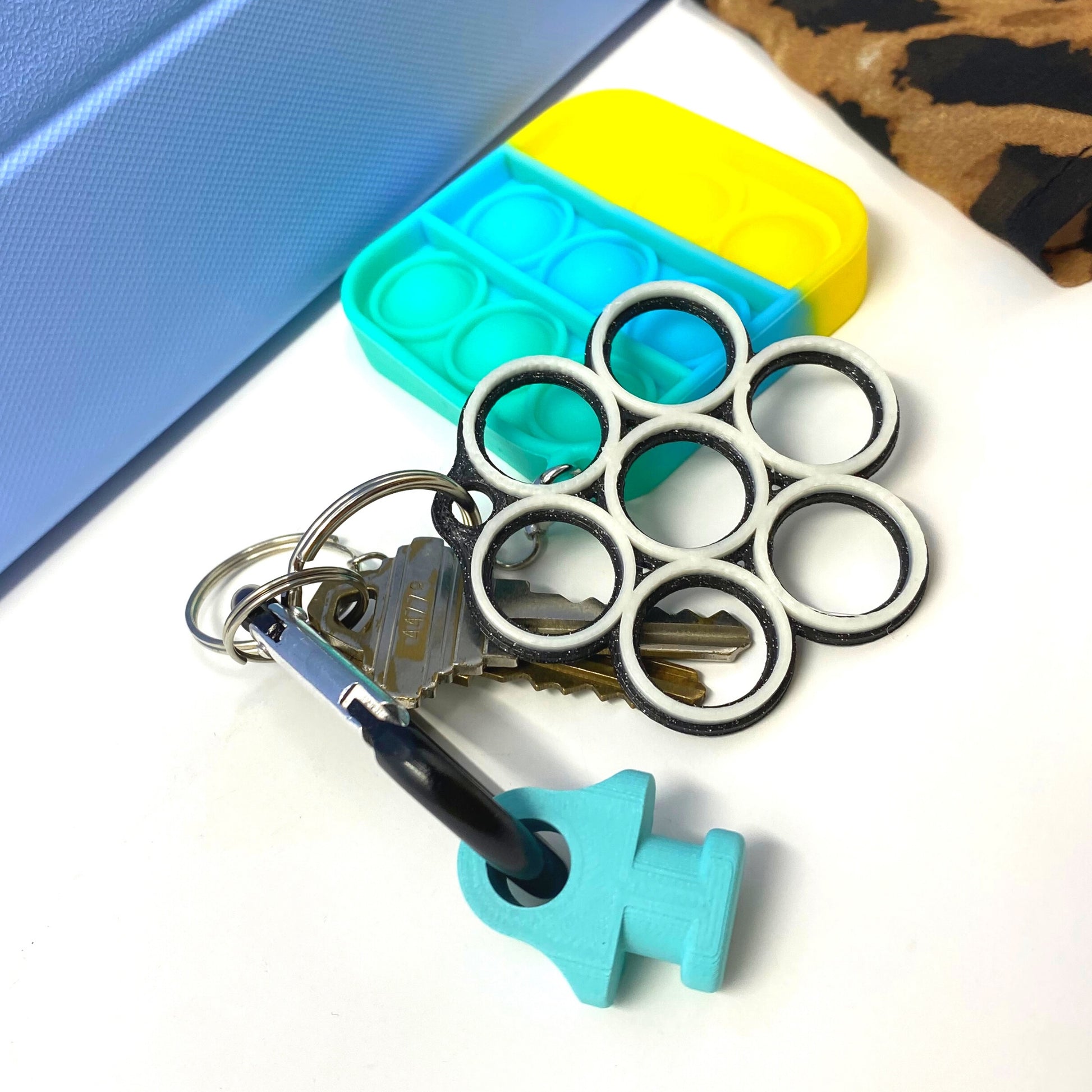 Bogg Bag Carabiner Key Holder Charms & Accessories Multi Color Options - Teal